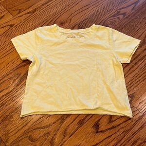 Prince Peter Collection Junior Girl’s Yellow Cropped Tee Size S